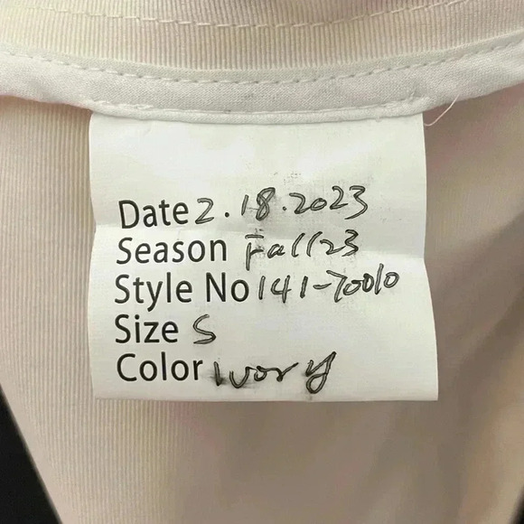 NWOT Staud Wright Halterneck Dress in Ecru and Black Size Small - Picture 7 of 10